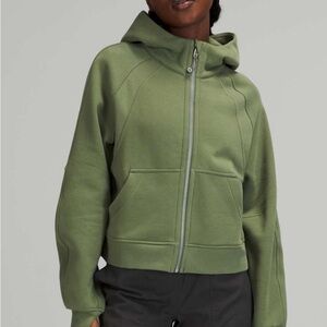 LULULEMON Full-Zip Oversized Scuba Hoodie Army Green L/XL